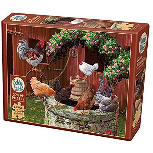 Hønsehygge - 275 brikker - Blomsterverden